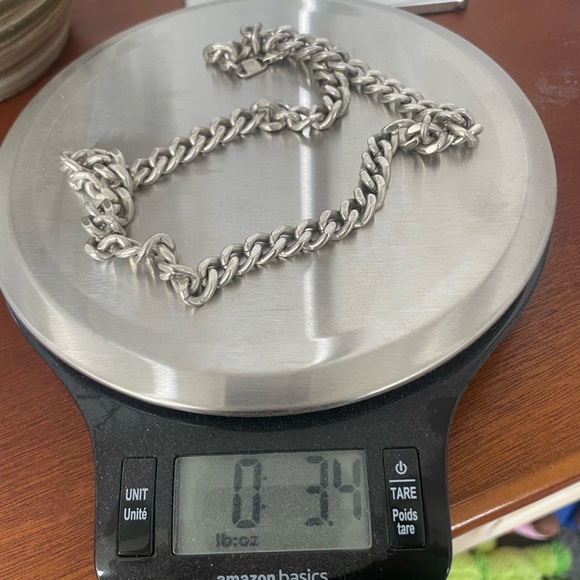 .999 Silver Curb Link Chain Necklace - Picture 5 of 6